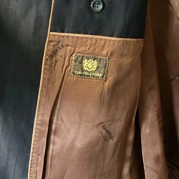 Caravelli navy striped sport coat blazer  jacket - Picture 4 of 7